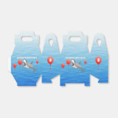 Shark Birthday Bedankdoosjes (Uitgevouwen)