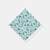 Shark Birthday Blue Servet (Hoek)