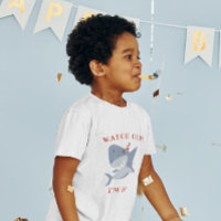 Shark Birthday Boy Kijk uit