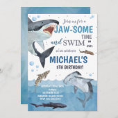 Shark Birthday Kaart (Voorkant / Achterkant)