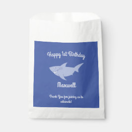 Shark Birthday Party Bedankzakje