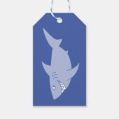 Shark Birthday Party Cadeaulabel (Voorkant)