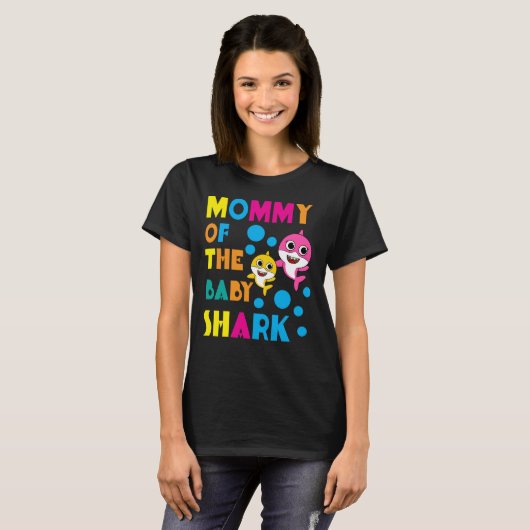 Shark Birthday Quote Funny B-day Mam T-Shirt (Voorkant volledig)