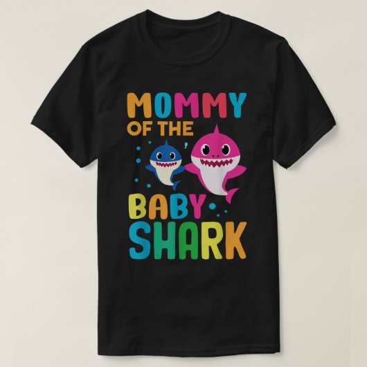 Shark Birthday Quote Funny B-day mama T-shirt (Design voorkant)