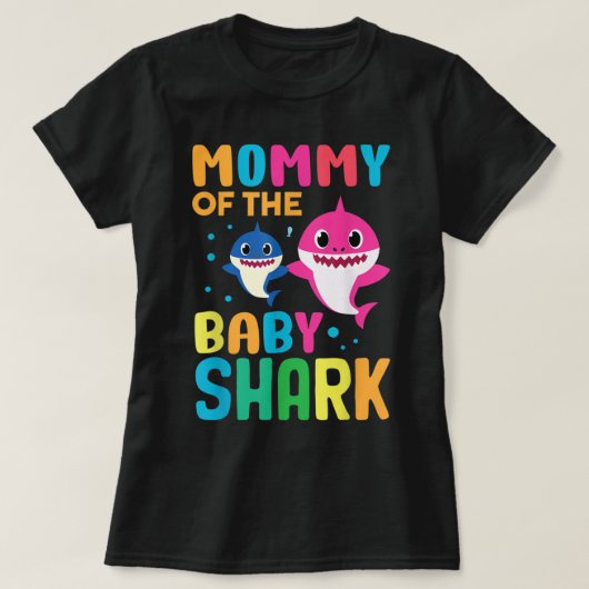 Shark Birthday Quote Funny B-day Mom  T-shirt (Design voorkant)
