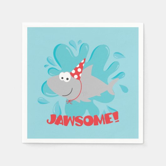 Shark Birthday Servet (Voorkant)