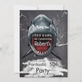 Shark Birthday Shark Attack, Bedankkaart (Voorkant)