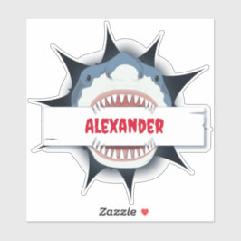 Shark Bite - Aangepast Sticker