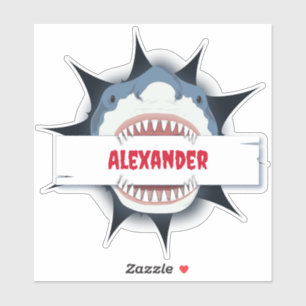 Shark Bite - Aangepast Sticker