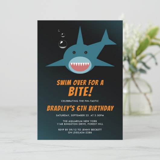 Shark Bite Elke dag van de eeuwwisseling Kaart (Staand voorkant)