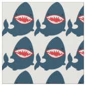 Shark Bite Fabric Stof (Close Up)
