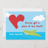 Shark Bite Valentijn Feestdagenkaart (Voorkant)