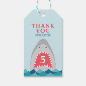 Shark Bite-verjaardagsfeest Cadeaulabel (Voorkant)