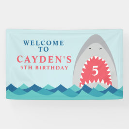 Shark Bite-verjaardagsfeest Spandoek