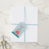 Shark Bite verjaardagsfeestje Cadeaulabel (Met Touw)