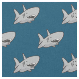Shark Blue Fabric Stof