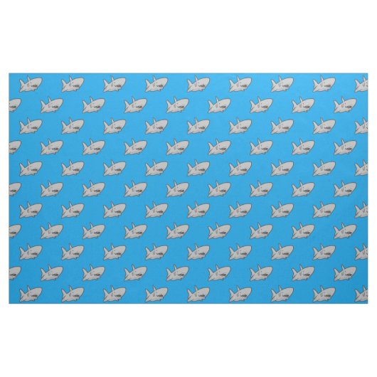 Shark Blue Fabric Stof (Fat Quarter)