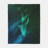 Shark Blue-Green 50 x 60 Fleece Blanket Deken (Voorkant)