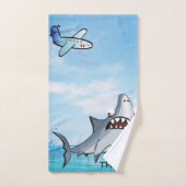Shark Blue Ocean Badkamer Handdoek Sets (Handdoek)