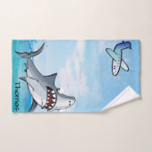 Shark Blue Ocean Badkamer Handdoek Sets (Handdoek)