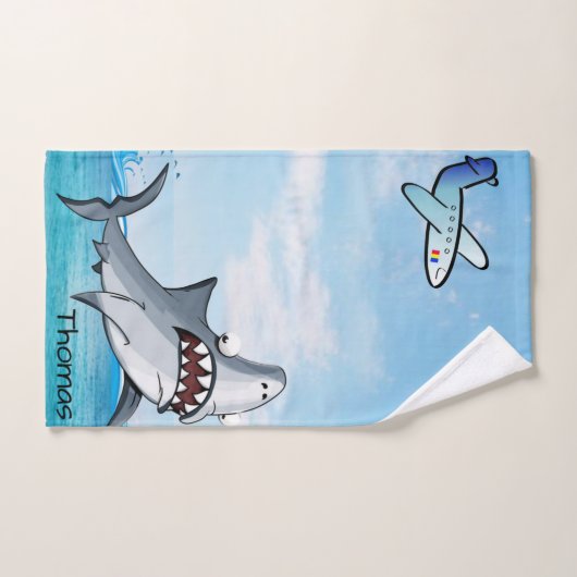 Shark Blue Ocean Badkamer Handdoek Sets (Handdoek)