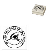 Shark boekenplaat rubberstempel (Gestempeld)