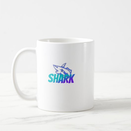 Shark | Bold Ocean Predator Design for Gym & Gift Koffiemok (Links)