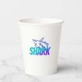 Shark  | Bold Ocean Predator Design for Gym & Gift Papieren Bekers (Voorkant)