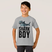SHARK BOY BOYS KINDER MANNEN T-SHIRTS (Voorkant volledig)
