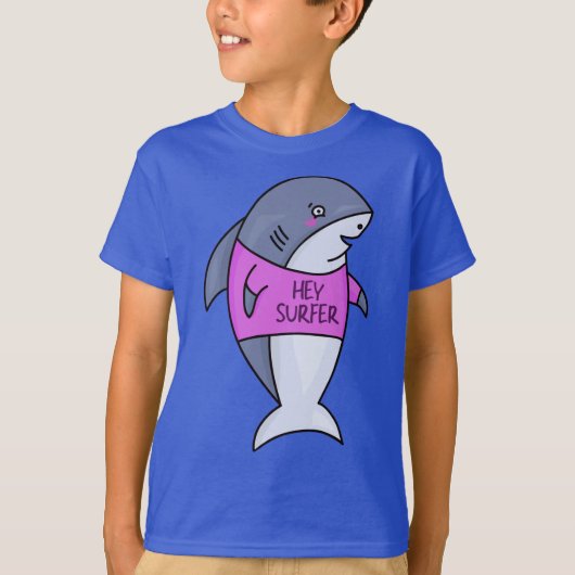 Shark Boys Blue T shirt (Voorkant)