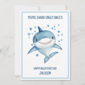 Shark Boys Klaslokaal School Happy Valentine's Day Feestdagenkaart (Voorkant)