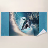 Shark Bump en Beet Strandlaken (Voorkant)