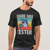 Shark Cage Tester Handicapped Amputation  Disabled T-shirt (Voorkant)