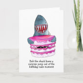 Shark Cake Surprise Verjaardag Kaart (Voorkant)