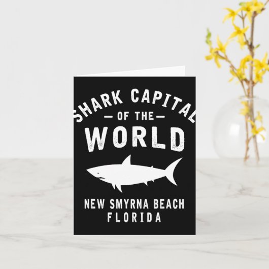 Shark Catal Of The World - New Smyrna Beach Fl-fun Kaart (Gele Bloem)