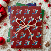 Shark Christmas Gift Wrap Inpakpapier Vel