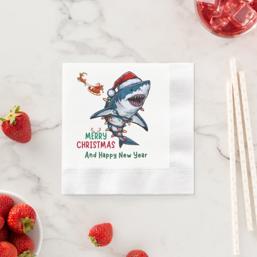 Shark Christmas Pet Xmas Servet (Insitu)