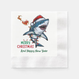Shark Christmas Pet Xmas Servet
