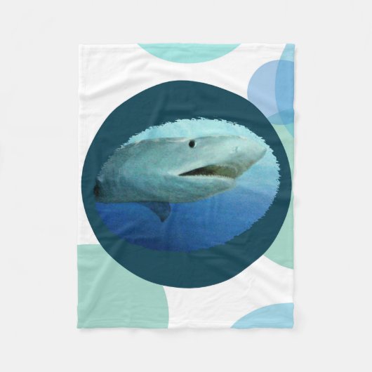 Shark Circles Fleece Deken (Voorkant)
