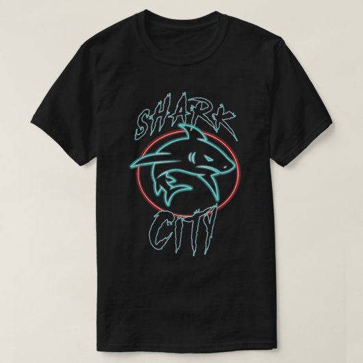 Shark City, San Jose Savages, San Jo, 408, SJ San T-shirt (Design voorkant)
