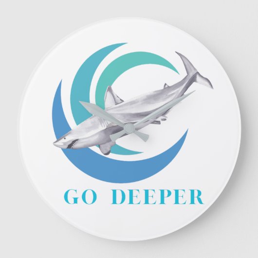 Shark Clock Grote Klok (Voorkant)