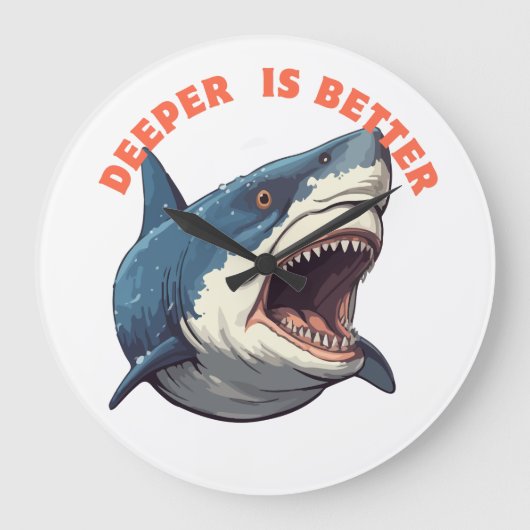 Shark Clock Grote Klok (Voorkant)