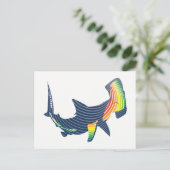 Shark Color Swirl Briefkaart (Staand voorkant)