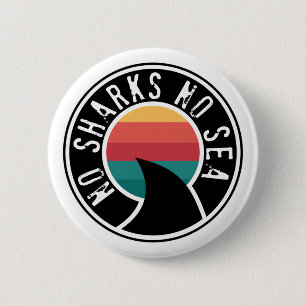 Shark Conservation No Sharks No Zee Button