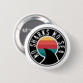 Shark Conservation No Sharks No Zee Button (Voorkant /achterkant)