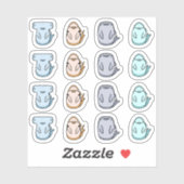 Shark Contour Stickers (Vel)