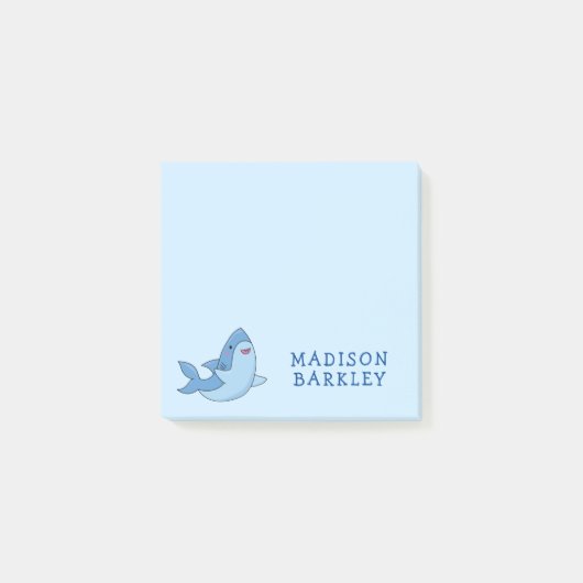 Shark Cute Kinder Post-it Notes (Voorkant)