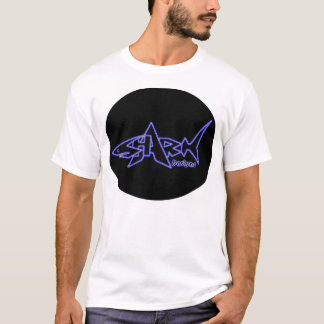 Shark Design Blue Neon Front T-shirt