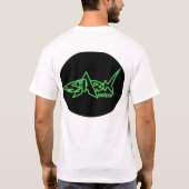Shark Design Green Neon T-shirt (Achterkant)