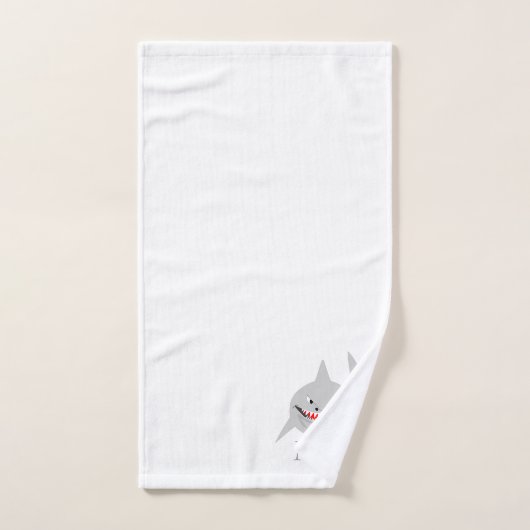 Shark Design Monogrammed Bad Handdoek (Handdoek)